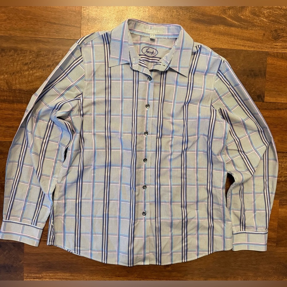 Foxcroft Multicolor Plaid Button Down Shirt